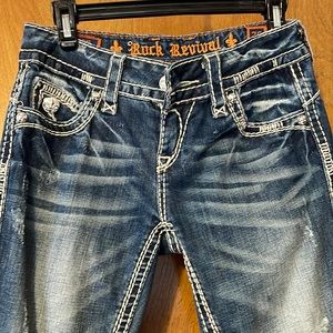 Rock Revival straight leg jeans.